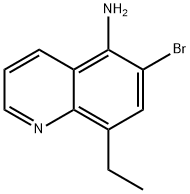 6-溴-8-乙基喹啉-5-胺 结构式