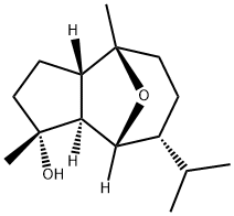 (1R,3AS,4S,7R,8R,8AS)-十氢-1,4-二甲基-7-(1-甲基乙基)-4,8-环氧奥苷菊环-1-醇 结构式