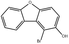 2-Dibenzofuranol, 1-broMo- Structure