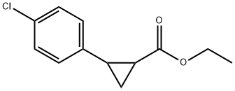 2-(4-氯苯基)环丙烷甲酸乙酯 结构式