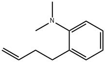 N,N-ジメチル-2-(3-ブテニル)アニリン 化学構造式