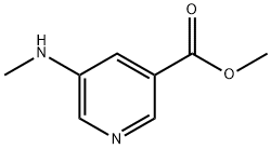 5-(甲氨基)烟酸甲酯 结构式