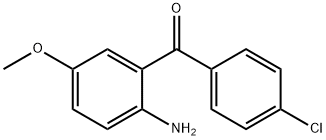 [2-Amino-5-(methyloxy)phenyl](4-chlorophenyl)methanone Struktur