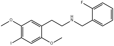 N-[(2-氟苯基)甲基]-4-碘-2,5-二甲氧基苯乙胺, 919797-21-0, 结构式
