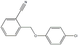 2-(4-chlorophenoxymethyl)benzonitrile 结构式