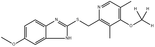 OMeprazole-d3 Sulfide 结构式