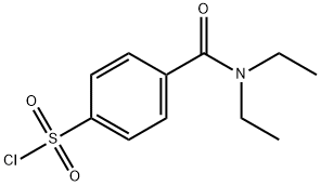 4-(二乙基氨基甲酰基)苯-1-磺酰氯 结构式