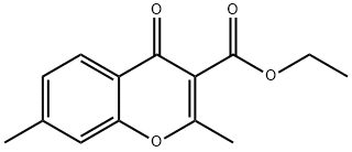 Ethyl 2,7-diMethyl-4-oxo-4H-chroMene-3-carboxylate Struktur