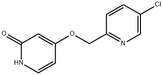 4-{[(5-chloro-2-pyridinyl)Methyl]oxy}-2(1H)-pyridinone 结构式