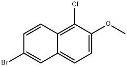 6-BroMo-1-chloro-2-Methoxynaphthalene Struktur