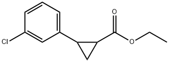 2-(3-氯苯基)环丙烷甲酸乙酯, 92576-45-9, 结构式