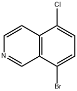 8-溴-5-氯异喹啉 结构式