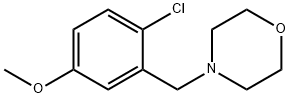 4-(2-氯-5-甲氧苄基)吗啉 结构式