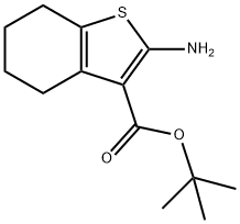 2-AMINO-4,5,6,7-TETRAHYDRO-BENZO[B]THIOPHENE-3-CARBOXYLIC ACID TERT-BUTYL ESTER 结构式