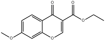 7-甲氧基-4-氧代-4H-色烯-3-甲酸乙酯 结构式