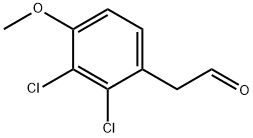 2-(2,3-二氯-4-甲氧苯基)乙醛 结构式