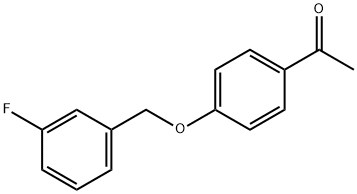 4'-(3-FLUOROBENZYLOXY)ACETOPHENONE 结构式