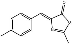 (4Z)-2-甲基-4-[(4-甲基苯基)亚甲基]-5(4H)-恶唑酮 结构式