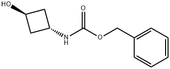 trans-Benzyl 3-hydroxycyclobutylcarbaMate 结构式