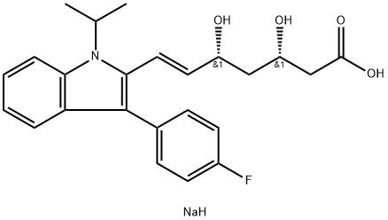 (3S,5R)-Fluvastatin SodiuM Salt Structure
