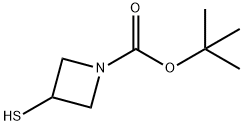 1-Boc-3-Mercapto-azetidine Structure