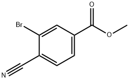 Methyl 3-broMo-4-cyanobenzoate Structure