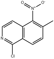 1-クロロ-6-メチル-5-ニトロイソキノリン 化学構造式