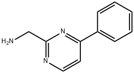 (4-苯基嘧啶-2-基)甲胺 结构式
