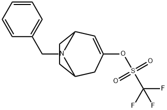 8-Benzyl-3-(trifluoroMethylsulfonyloxy)-8-azabicyclo[3.2.1]oct-3-ene Structure