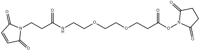 マレイミド-PEG2-NHS 化学構造式