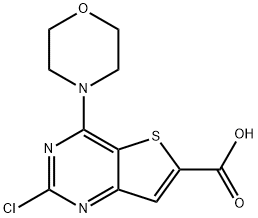 2-chloro-4-Morpholinothieno[3,2-d]pyriMidine-6-carboxylic acid Structure
