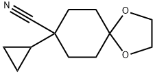 8-Cyclopropyl-1,4-dioxa-spiro[4.5]decane-8-carbonitrile Structure