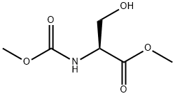 N-(メトキシカルボニル)-L-セリンメチルエステル 化学構造式