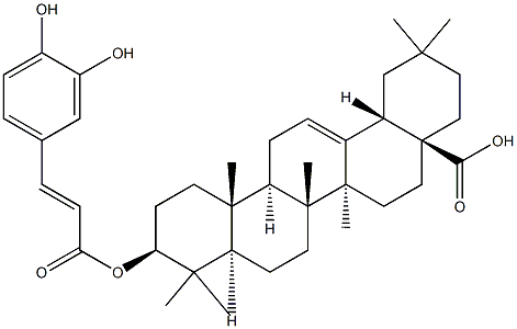 3-O-咖啡酰基齐墩果酸 结构式