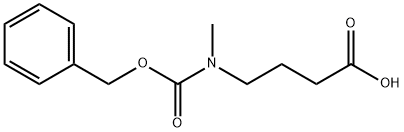 4-((BENZYLOXYCARBONYL)(METHYL)AMINO)BUTANOIC ACID 结构式