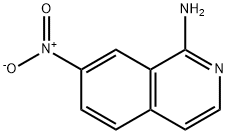 7-硝基-1-异喹啉胺 结构式