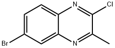 6-溴-2-氯-3-甲基喹喔啉 结构式