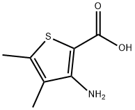 3-氨基-4,5-二甲基噻吩-2-羧酸 结构式