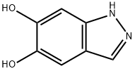 5,6-Dihydroxy(1H)indazole Structure