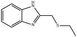 2-[(乙硫基)甲基]-1H-苯并咪唑 结构式