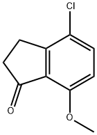 4-氯-7-甲氧基-1-茚酮 结构式