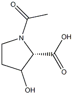 N-乙酰-羟脯氨酸 结构式