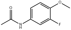 N-(3-フルオロ-4-メトキシフェニル)アセトアミド 化学構造式