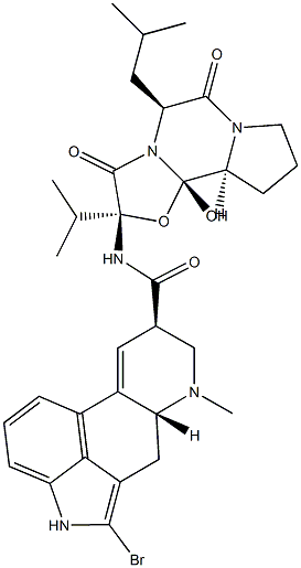 溴隐亭杂质E, 2492-53-7, 结构式