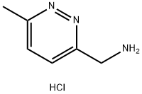 (6-メチルピリダジン-3-イル)メタンアミン二塩酸塩 化学構造式