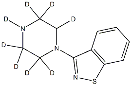3-(1-Piperazinyl-d8)-1,2-benzisothiazole Structure