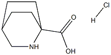 2-AZABICYCLO[2.2.2]OCTANE-1-CARBOXYLIC ACID HYDROCHLORIDE Structure