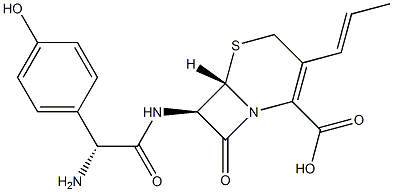 头孢丙烯杂质D, , 结构式