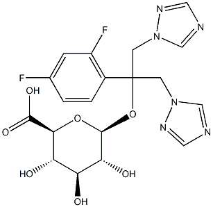氟康唑Β-D-葡萄糖苷酸 结构式