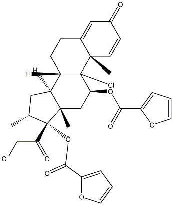 糠酸莫米松杂质C, , 结构式
